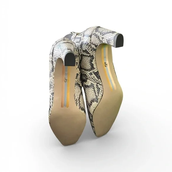 Sam Edelman Margo Grey Snake Print Chelsea Boots NIB Sz 7.5 - Picture 10 of 11